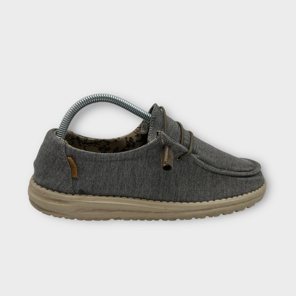 Hey Dude Wendy Stretch Women’s Loafers Size 9 Gray Great Condition - Picture 1 of 7